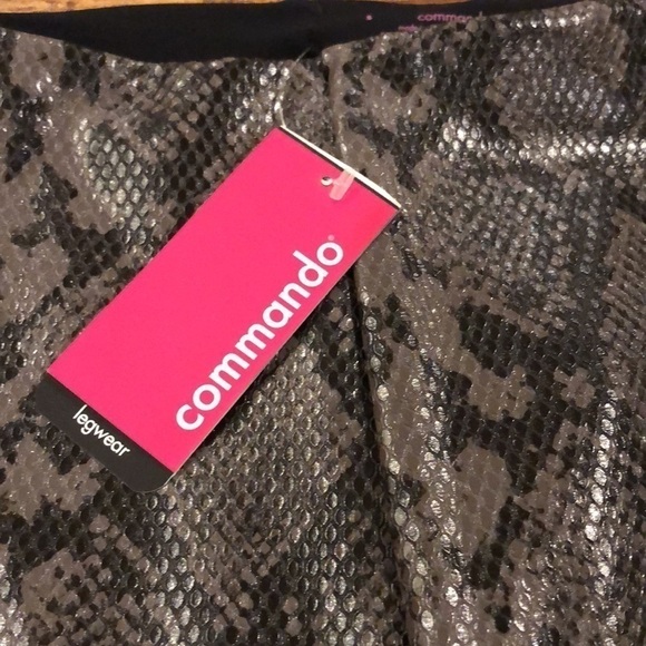 Commando Faux Leather Animal Legging Grey Snake - Picture 6 of 8